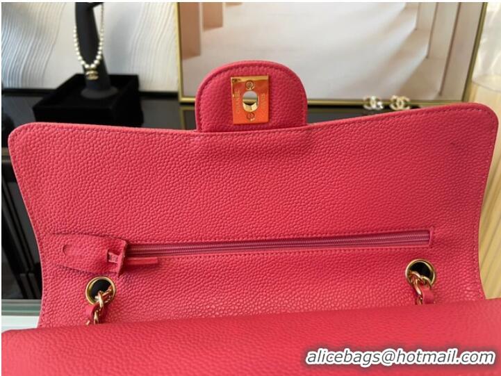 Luxury Perfect Chanel classic handbag Grained Calfskin&gold Metal 01112 red