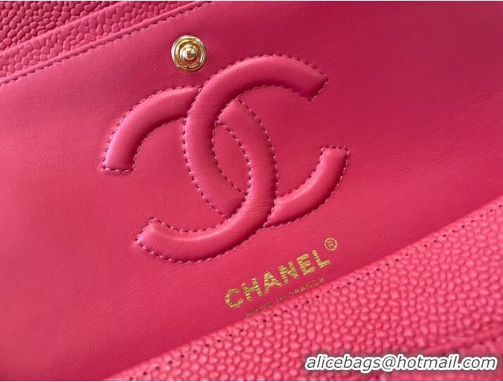 Luxury Perfect Chanel classic handbag Grained Calfskin&gold Metal 01112 red