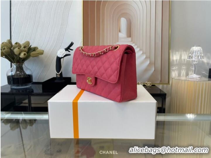 Luxury Perfect Chanel classic handbag Grained Calfskin&gold Metal 01112 red