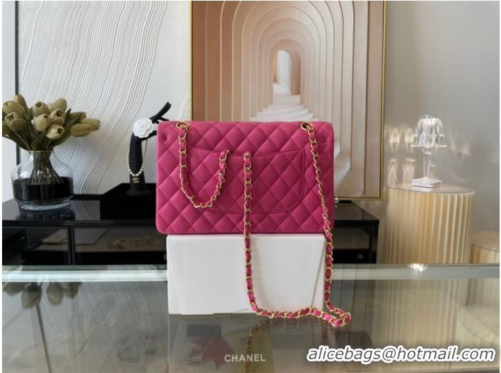 Famous Brand Chanel classic handbag Lambskin&gold Metal 01112 plum