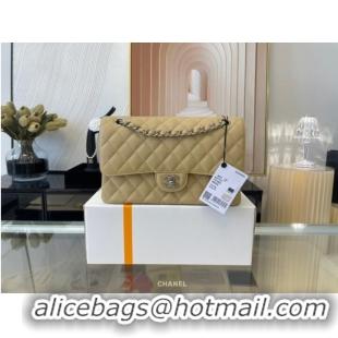 Discount Chanel classic handbag Grained Calfskin&silver Metal 01112 apricot