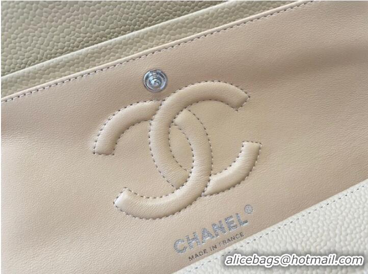 Discount Chanel classic handbag Grained Calfskin&silver Metal 01112 apricot