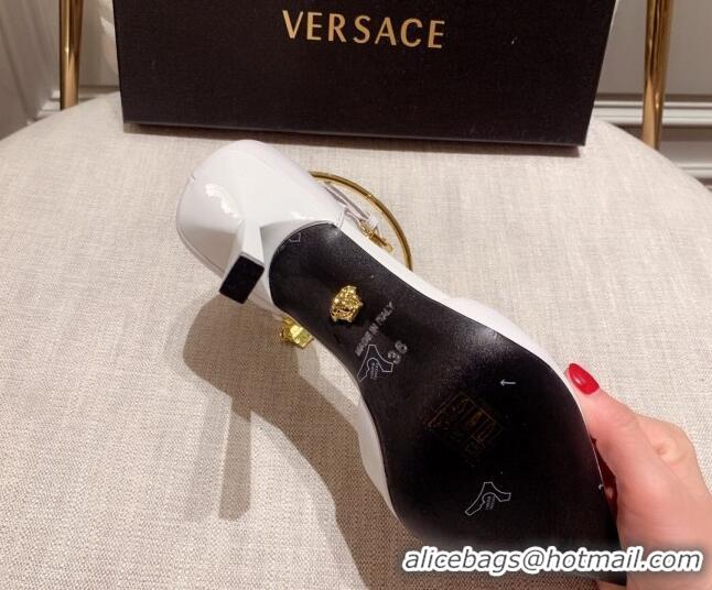 Shop Cheap Versace Lambskin Pumps 11cm White 031916