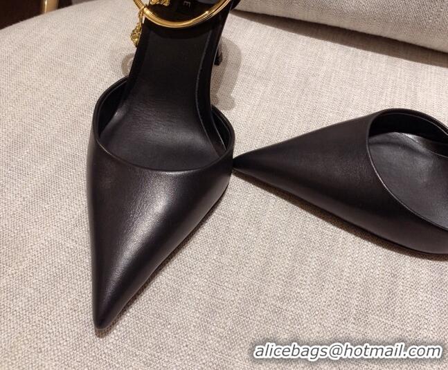 Luxury Versace Lambskin Pumps 11cm Black 031917