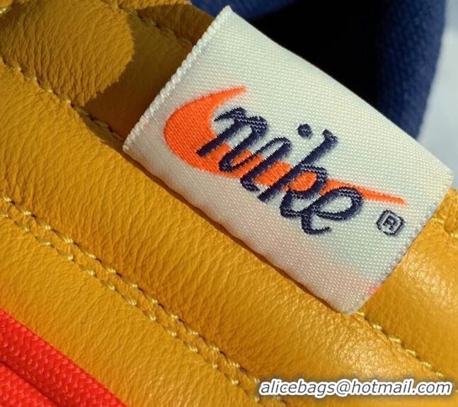 Top Design Nike x Off- Dunk Low Sneakers Yellow/Navy Blue 051044