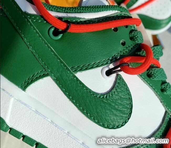 Unique Style Nike x Off- Dunk Low Sneakers Green/White 051045