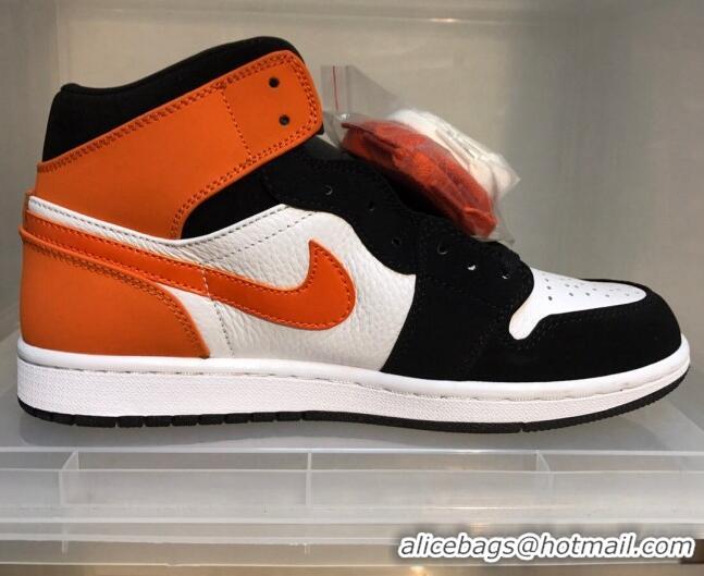 Best Grade Nike Air Jordan AJ1 Mid-top Sneakers Orange 112361