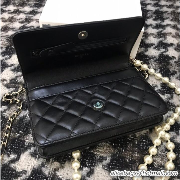 Best Price Chanel Lambskin Flap Shoulder Bag CC33814 black