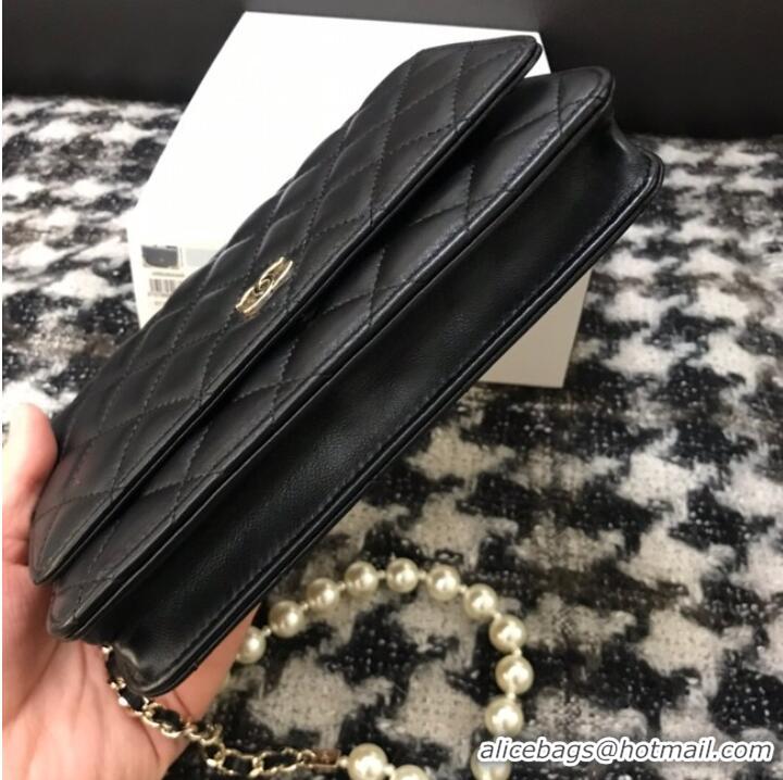 Best Price Chanel Lambskin Flap Shoulder Bag CC33814 black