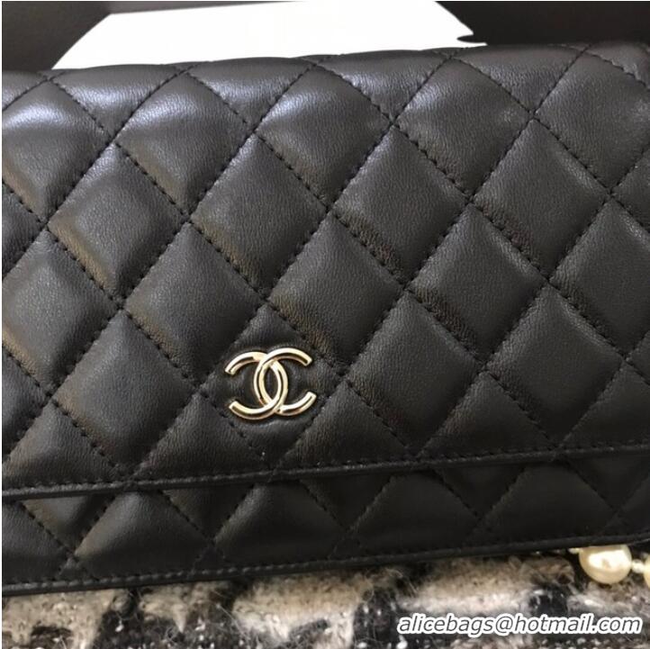 Best Price Chanel Lambskin Flap Shoulder Bag CC33814 black