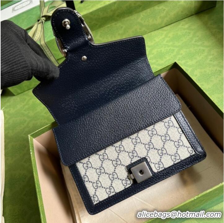 Good Product Gucci Mini Dionysus GG Canvas Shoulder Bag 421970 blue