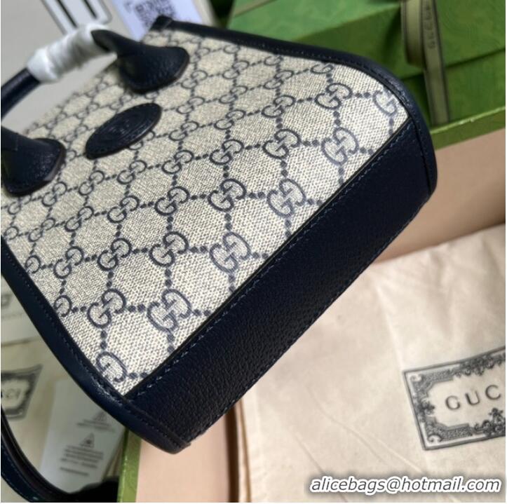 Super Quality Gucci Mini tote bag with Interlocking G 671623 Blue