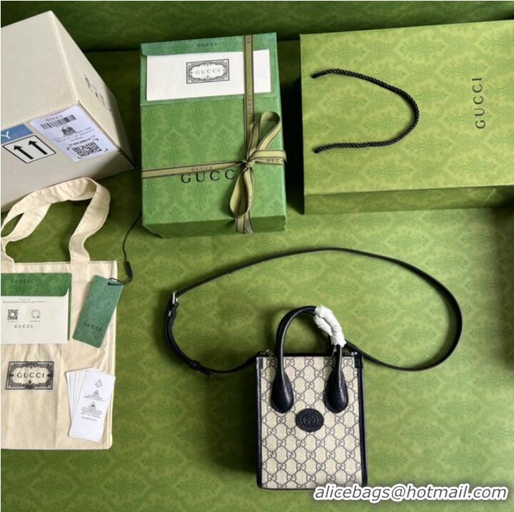 Super Quality Gucci Mini tote bag with Interlocking G 671623 Blue