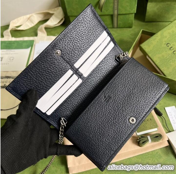 Low Cost Gucci Horsebit 1955 wallet with chain 621892 blue