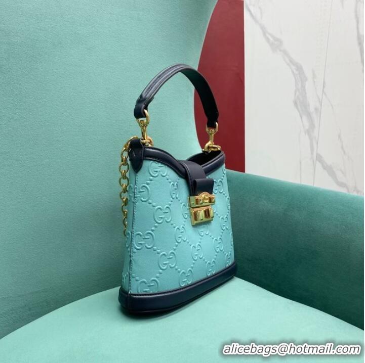 Best Price Gucci Small GG shoulder bag 675788 Light blue