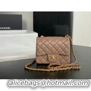 Buy Discount Chanel Flap Lambskin Shoulder Bag AS1115 Taupe