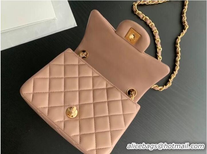 Buy Discount Chanel Flap Lambskin Shoulder Bag AS1115 Taupe