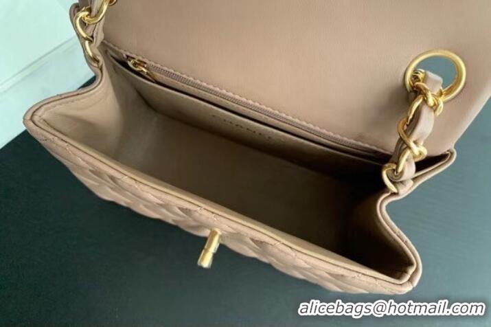 Buy Discount Chanel Flap Lambskin Shoulder Bag AS1115 Taupe