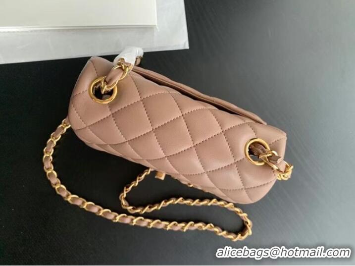 Buy Discount Chanel Flap Lambskin Shoulder Bag AS1115 Taupe