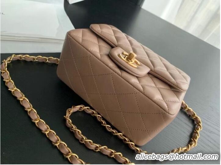 Buy Discount Chanel Flap Lambskin Shoulder Bag AS1115 Taupe