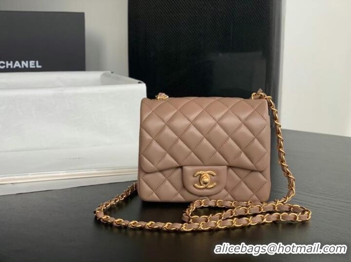 Buy Discount Chanel Flap Lambskin Shoulder Bag AS1115 Taupe