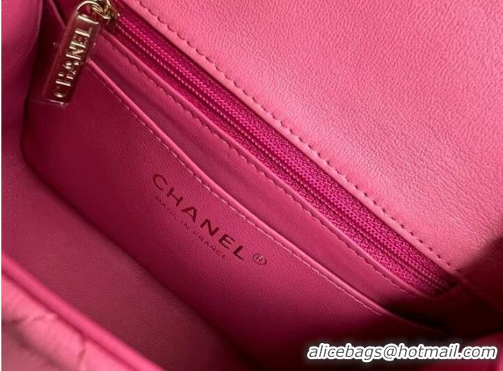 Good Taste Chanel MINI Flap Bag Original Sheepskin Leather 1115 Plum