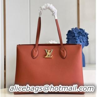 Grade Quality Louis vuitton LOCKME SHOPPER M58927 Chataigne Brown