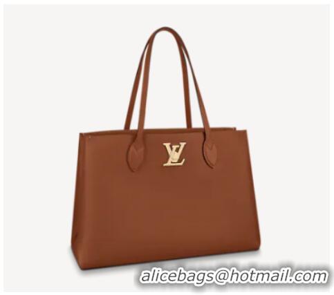 Grade Quality Louis vuitton LOCKME SHOPPER M58927 Chataigne Brown