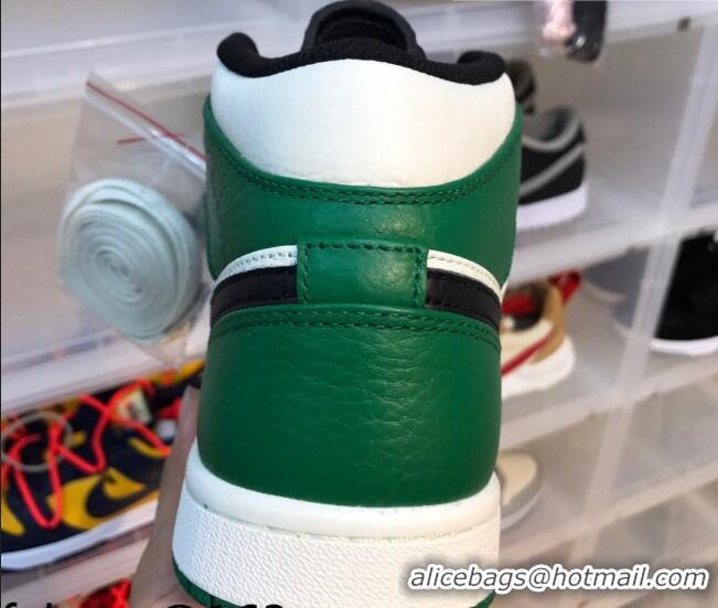 Best Price Nike Air Jordan AJ1 Mid-top Sneakers Green/White 112366