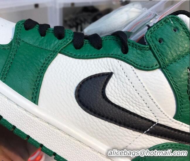 Best Price Nike Air Jordan AJ1 Mid-top Sneakers Green/White 112366