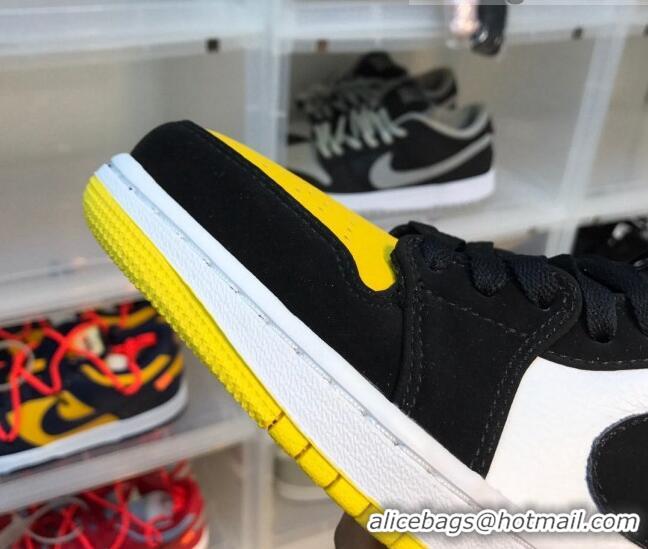 Low Cost Nike Air Jordan AJ1 Mid-top Sneakers Yellow/Black 112370