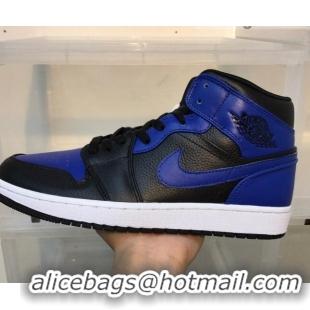 Duplicate Nike Air Jordan AJ1 Mid-top Sneakers Royal Blue 112375