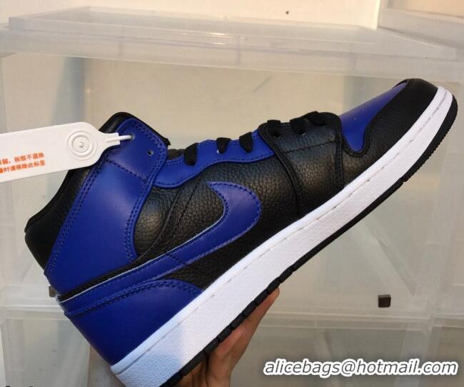 Duplicate Nike Air Jordan AJ1 Mid-top Sneakers Royal Blue 112375