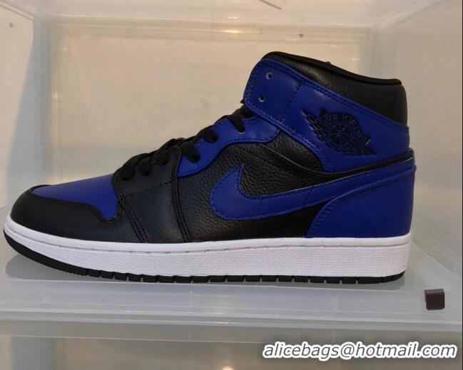 Duplicate Nike Air Jordan AJ1 Mid-top Sneakers Royal Blue 112375