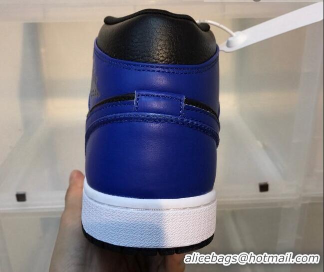 Duplicate Nike Air Jordan AJ1 Mid-top Sneakers Royal Blue 112375