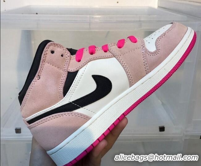 Good Product Nike Air Jordan AJ1 Mid-top Sneakers Pink 112376