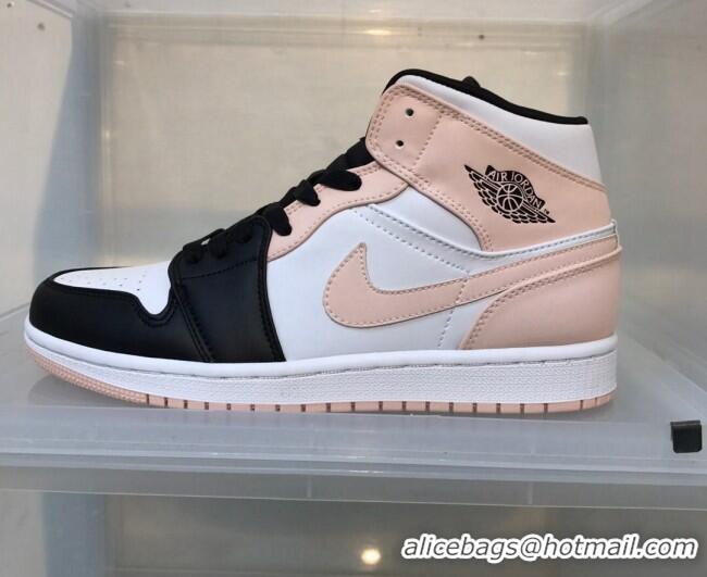 Hot Style Nike Air Jordan AJ1 Mid-top Sneakers Pink/Black 112377