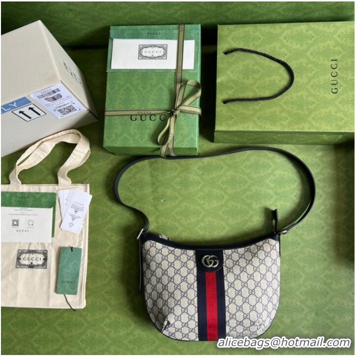 Spot Bulk Gucci Ophidia GG small shoulder bag 598125 Blue