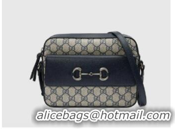 Luxurious Grade Gucci Horsebit 1955 small bag 645454 blue