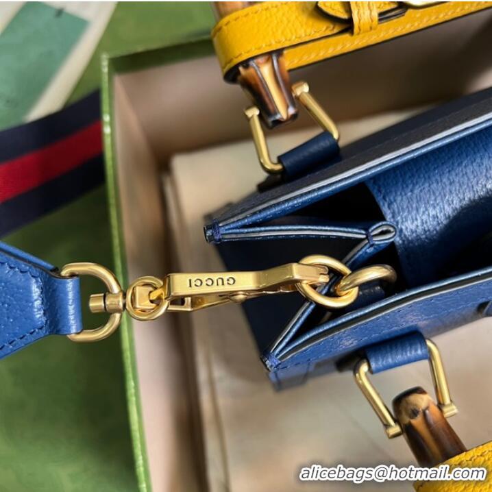 Buy Discount Gucci Diana mini tote bag 702732 Royal blue