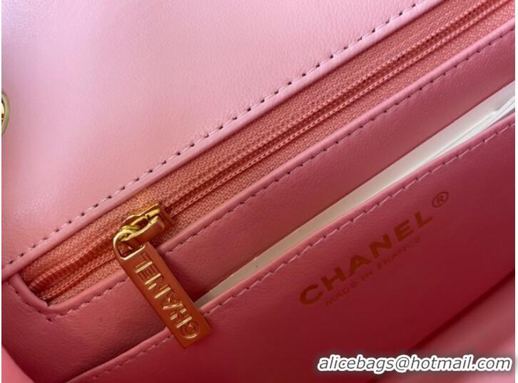 Youthful Cheap Chanel MINI Flap Bag Original Sheepskin Leather 1115 pink