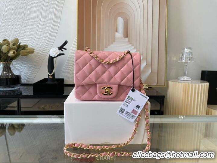 Youthful Cheap Chanel MINI Flap Bag Original Sheepskin Leather 1115 pink