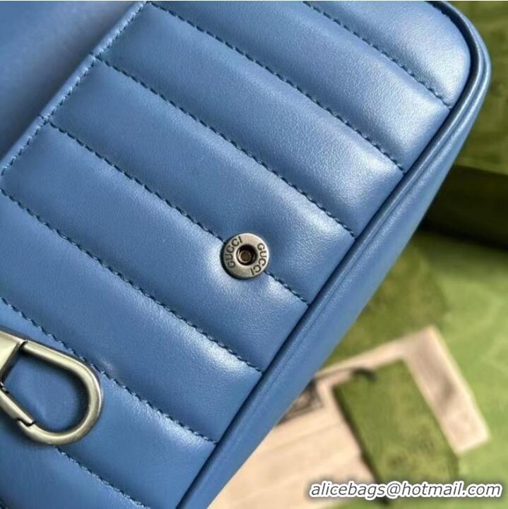 Buy Promotional Gucci GG Marmont super mini bag 476433 blue