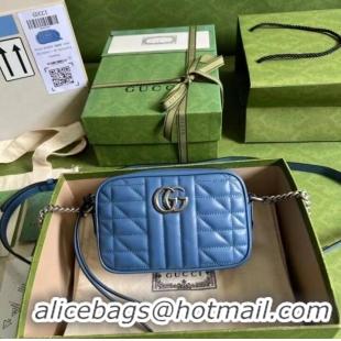 Good Taste Gucci GG Marmont mini shoulder bag 634936 blue