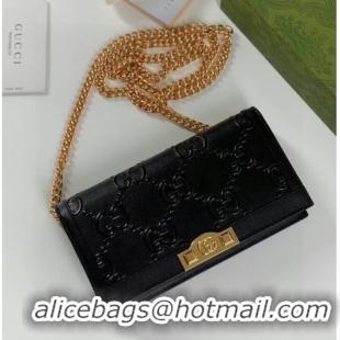 Discount Gucci GG wallet with chain 676155 black