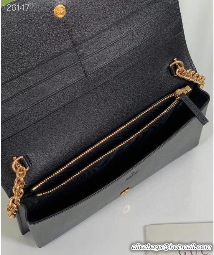 Discount Gucci GG wallet with chain 676155 black