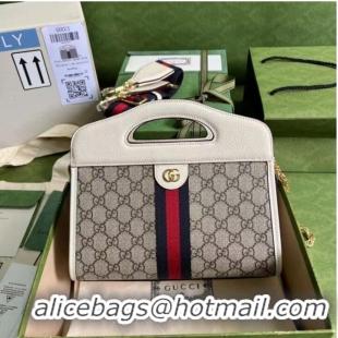 Unique Style Gucci Ophidia small tote with Web 693724 white