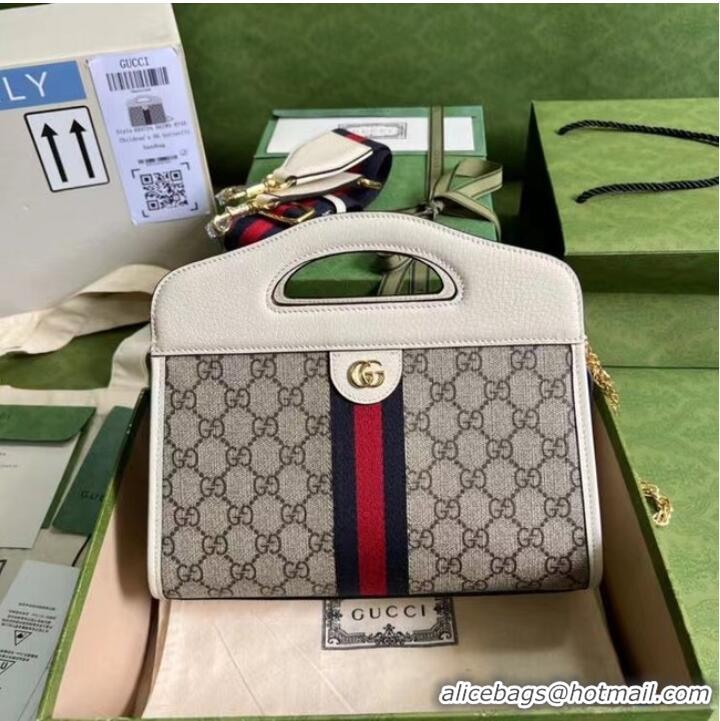 Unique Style Gucci Ophidia small tote with Web 693724 white