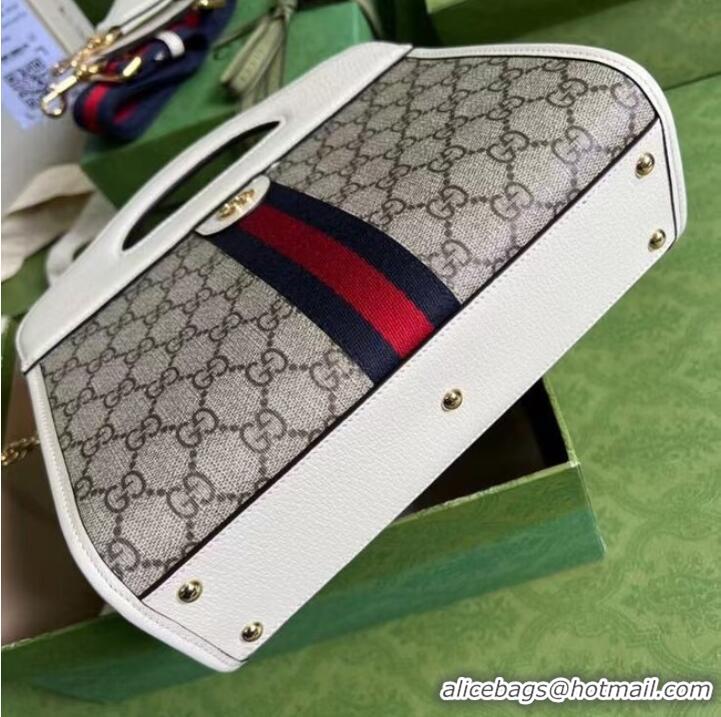 Unique Style Gucci Ophidia small tote with Web 693724 white