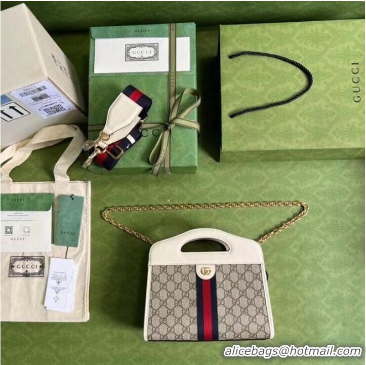 Unique Style Gucci Ophidia small tote with Web 693724 white